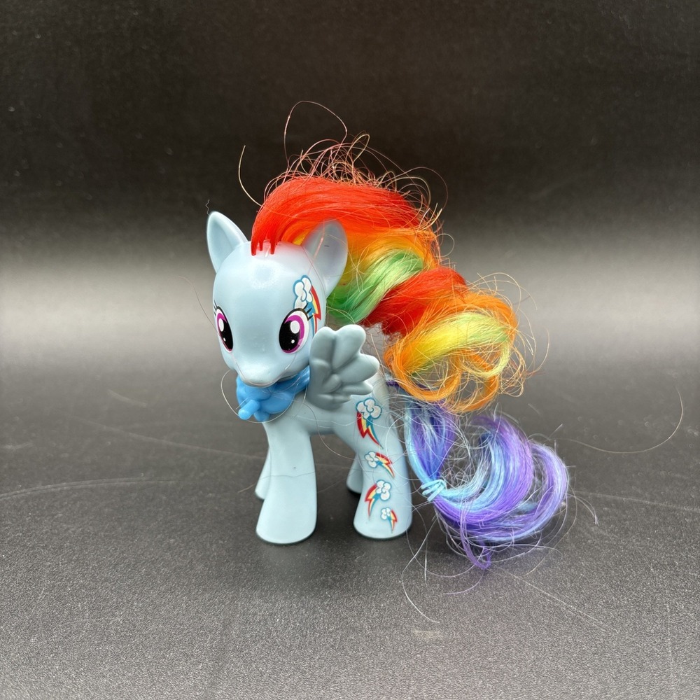 MLP My Little Pony G4 Cutie Mark Magic Rainbow Dash Brushable Hair Figure 3 Inch